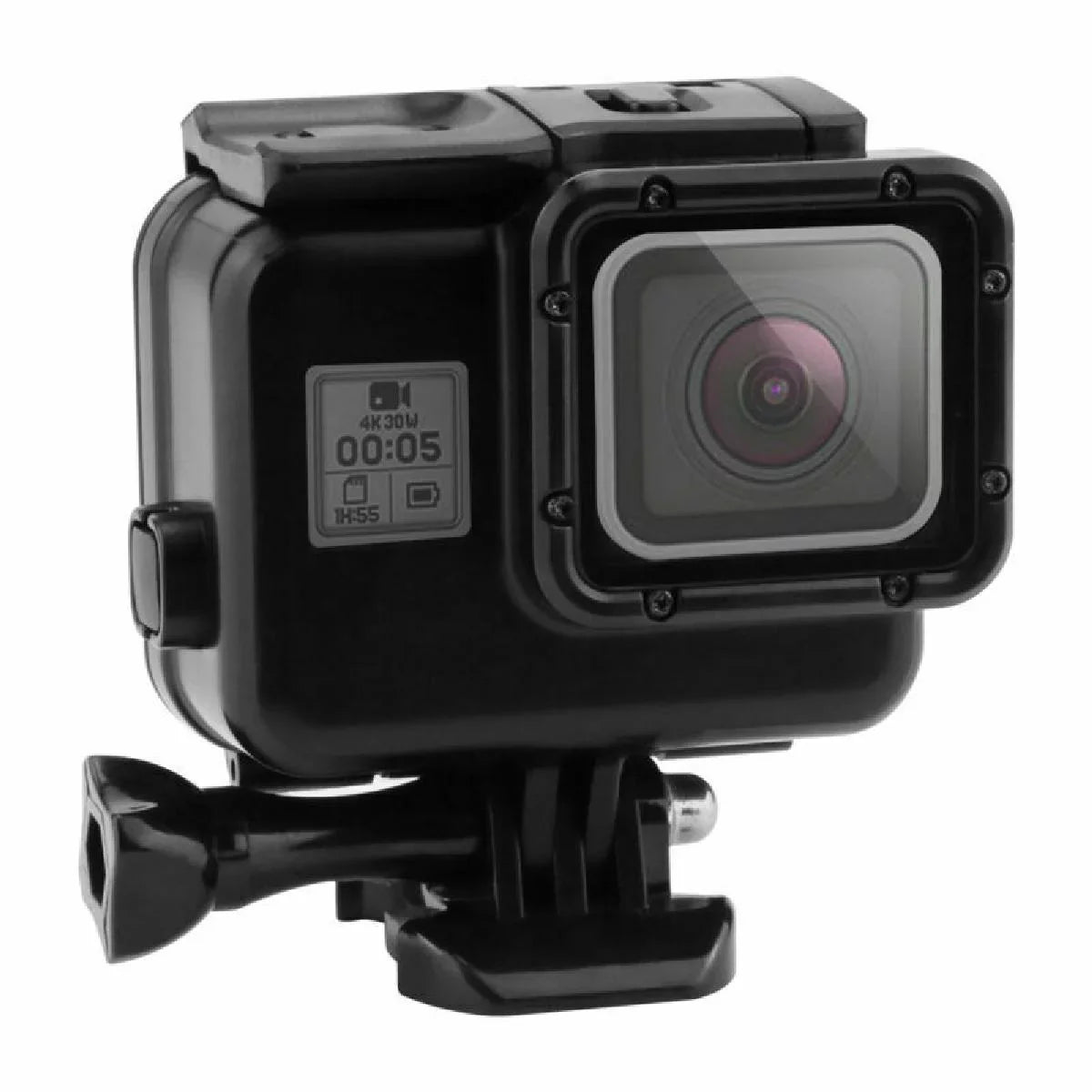 1 Set Fluid 60M Diving Full Body Hoursing Case Touch Display Backdoor For Gopro Hero 5/6/7