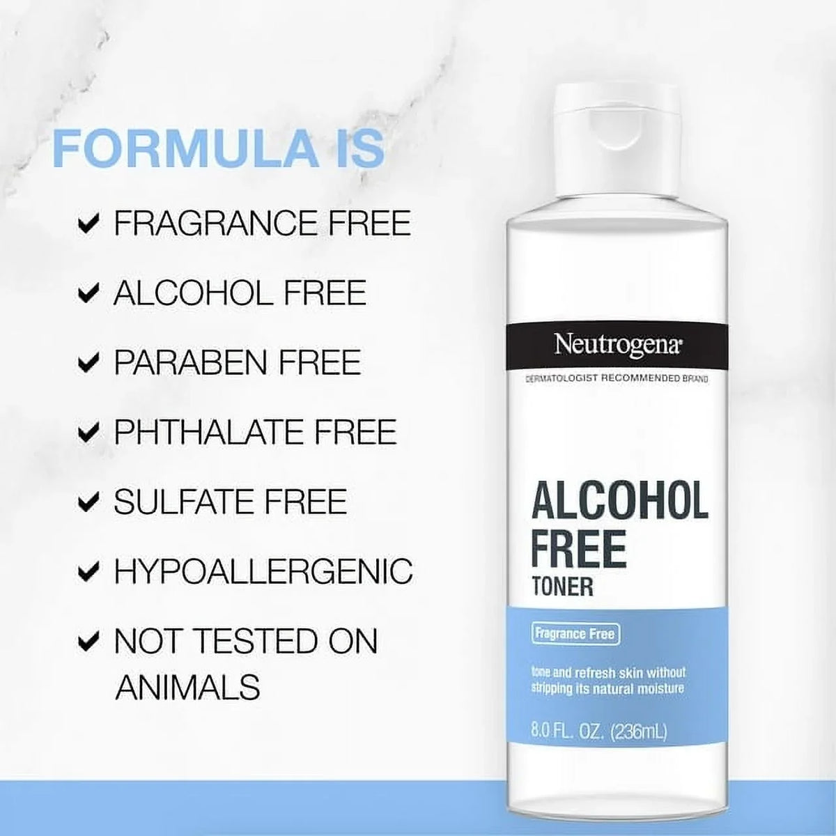 Neutrogena, Alcohol-Free Toner, 8 fl oz Pack of 2
