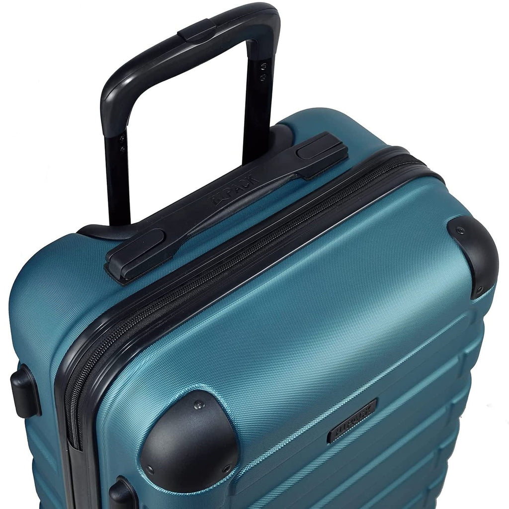 Hipack Prime Suitcases Hardside Luggage with Spinner Wheels, Turquoise, 3-Piece Set (20/24/28)