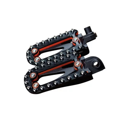 Fasst Impact Adventure Pegs Black/Orange for KTM 520 EXC 4 Stroke 2000-2002