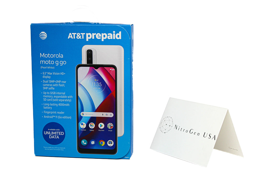Motorola XT2163-7 Moto G Go 4G 32GB/2GB 6.5" Android Smartphone - White-