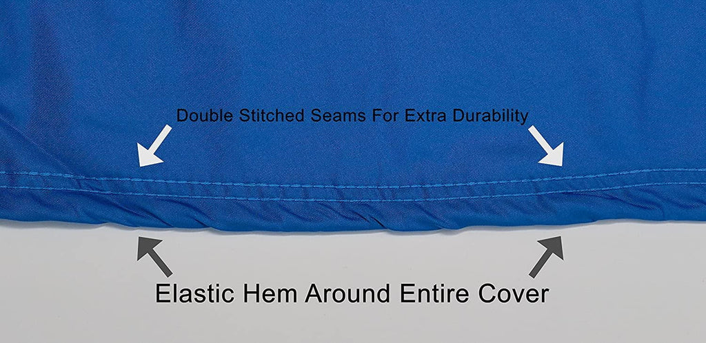 Weatherproof Jet Ski Covers for Yamaha Wave Runner FZR 2009-2016 - Blue/Black Color - All Weather - Trailerable - Protects from Rain, Sun, UV Rays, and More! Includes Trailer Straps and Storage Bag