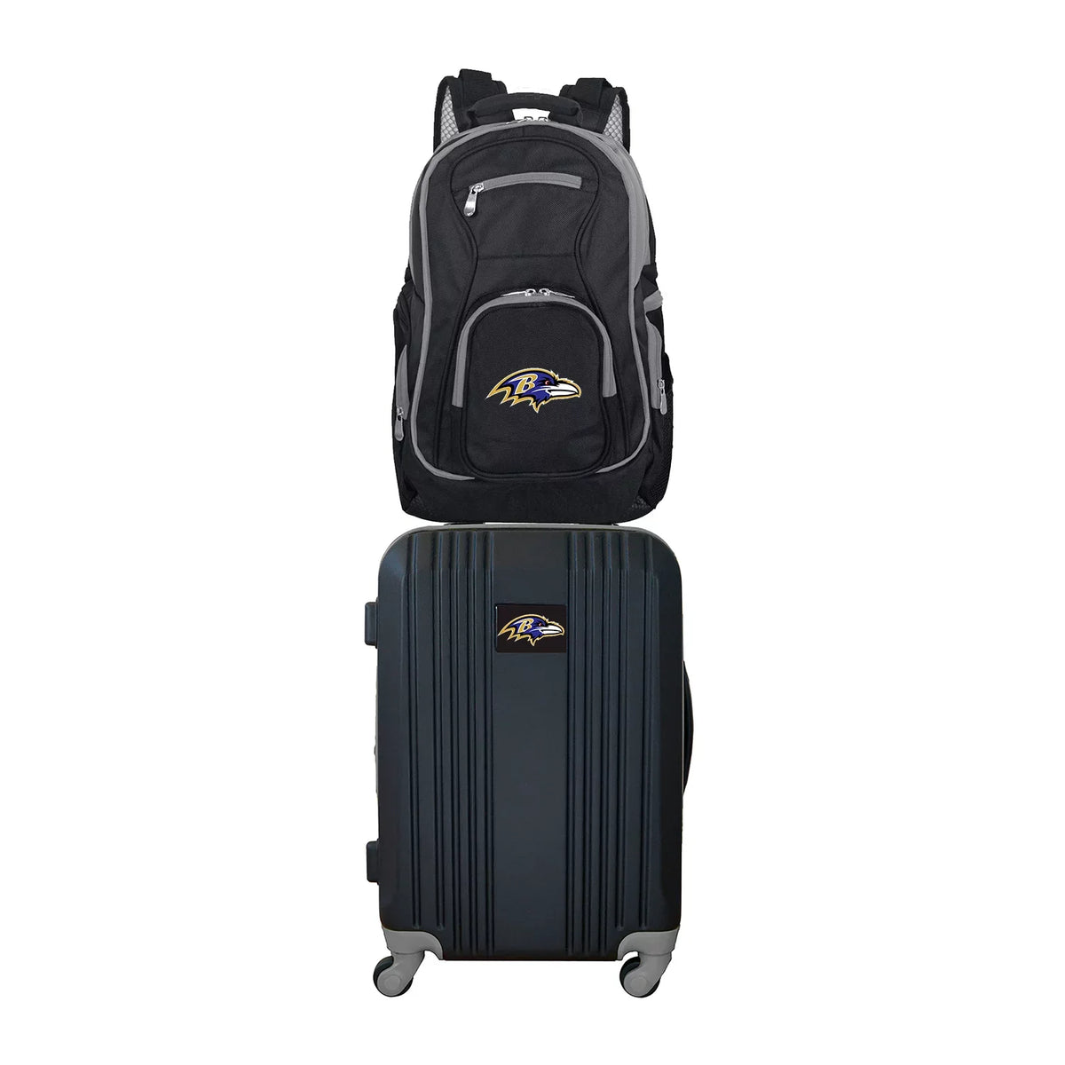 NFL Baltimore Ravens 2-Piece Luggage and Backpack Set