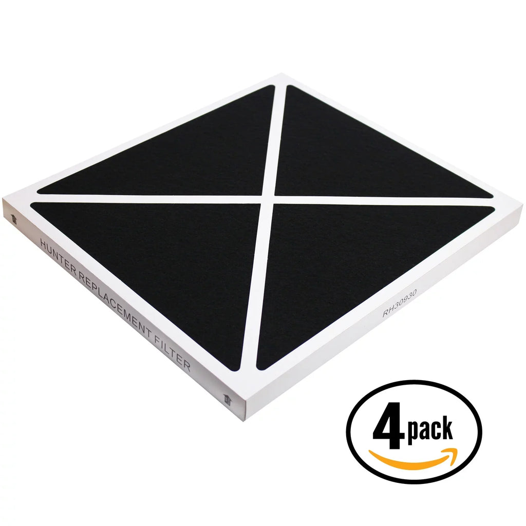 4-Pack Replacement Hunter 30374 Air Purifier Filter - Compatible Hunter 30930 Air Filter