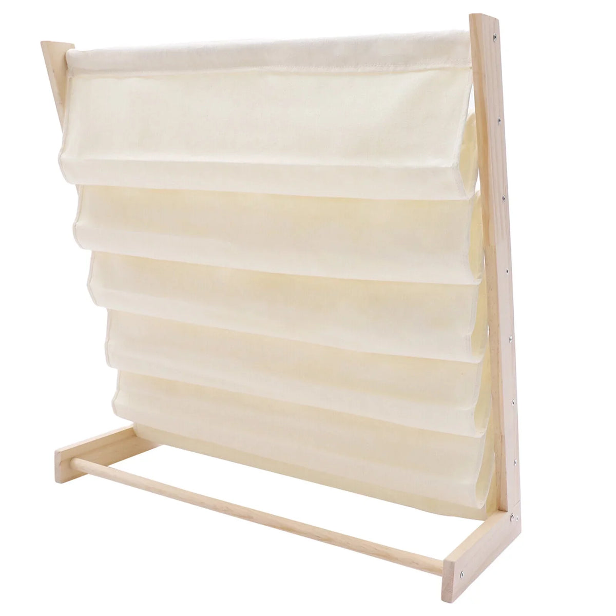Wooden Bookcase Children Kids Book Shelf Storage Rack Tidy Organizer 6 Tiers