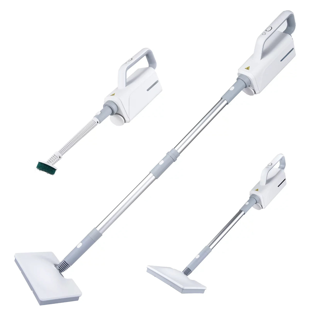 Spirastell Electric mop, Mop 370ml Liquid Cleaner Clothes 3 Brush2-levelHandheld Cleaner Floor Fluid 3 Clothes HeadFloor Steamer 370ml