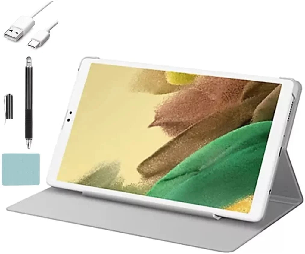Galaxy Tab A7 Lite 8.7-inch (1340x800) WiFi Tablet Bundle, 3GB RAM, 32GB Storage, Silver with Mazepoly Accessories