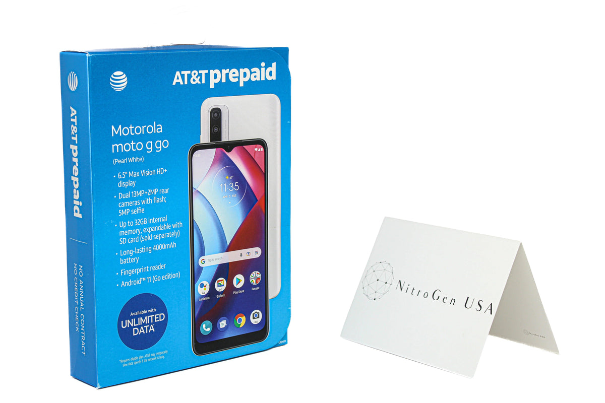 Motorola XT2163-7 Moto G Go 4G 32GB/2GB 6.5" Android Smartphone - White-
