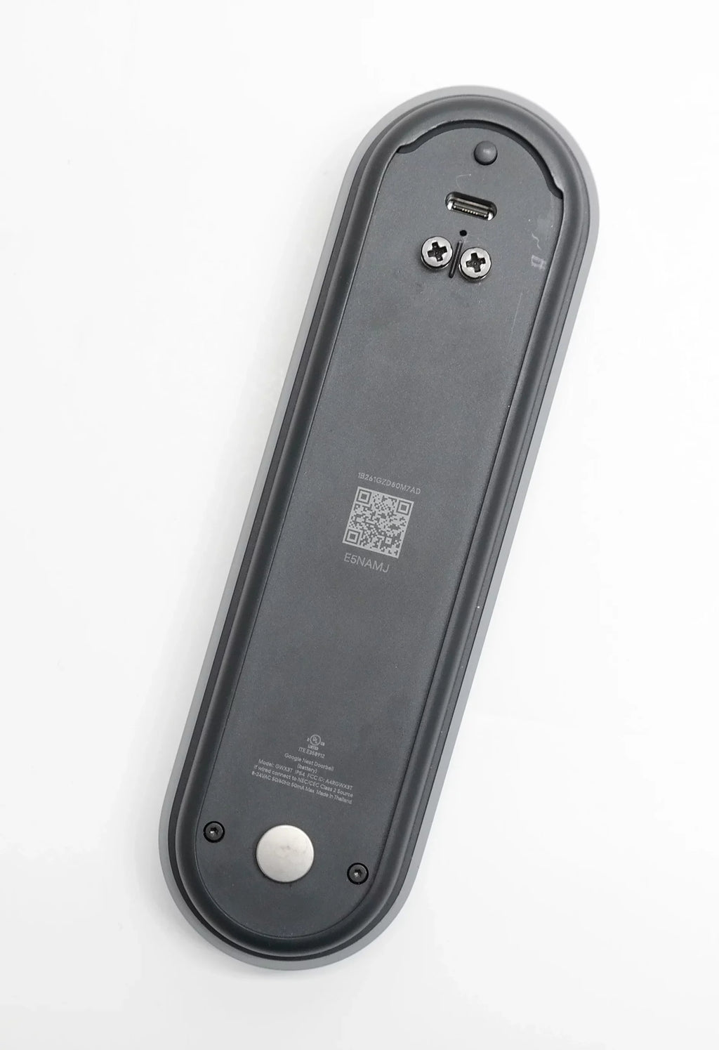 Second-hand Google Nest GWX3T GA02076-US WiFi Smart Video Doorbell (Battery) - Gray (doorbell only) accessories not included