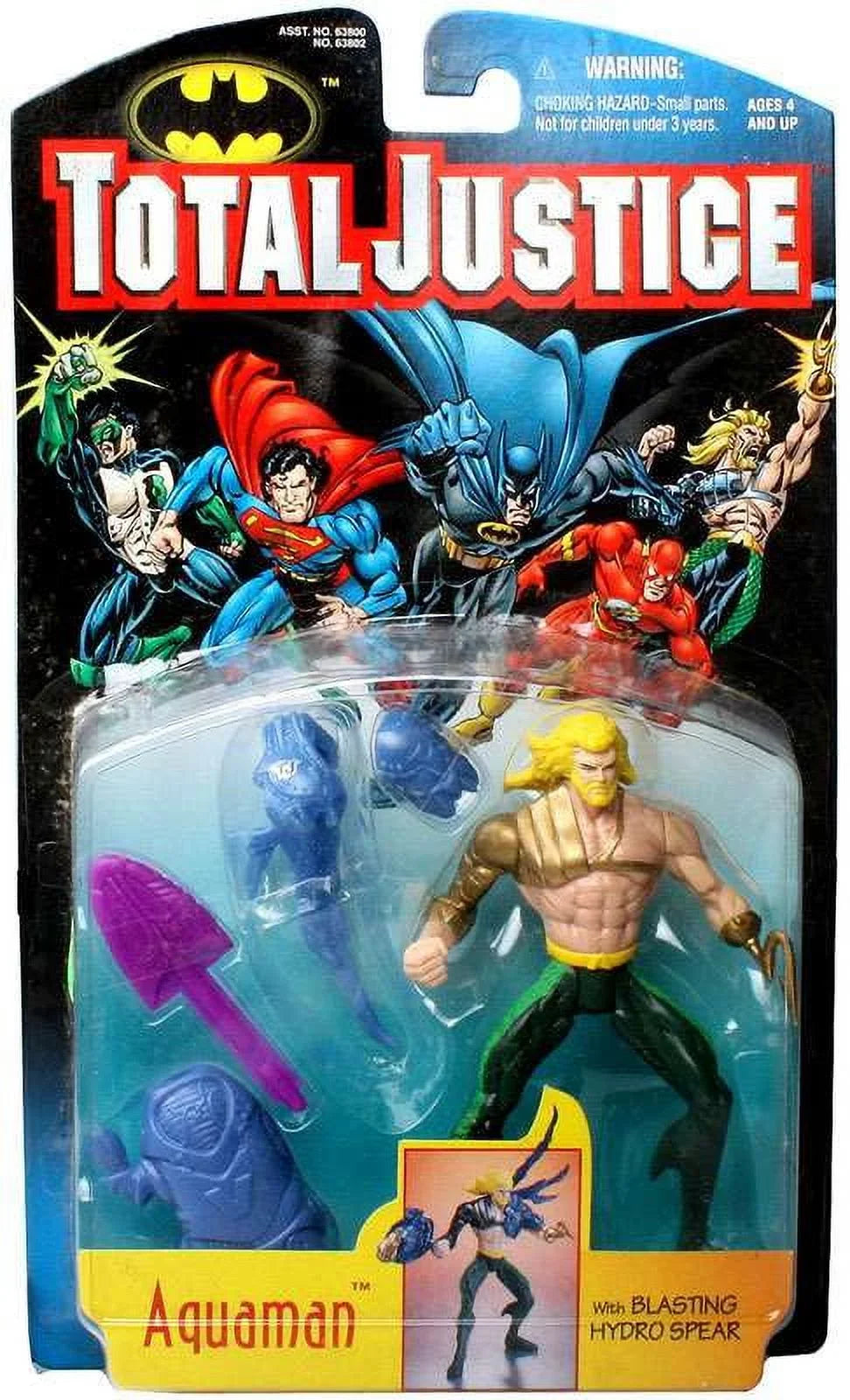 DC Comics Total Justice Aquaman Action Figure [with Blasting Hydro Spear]