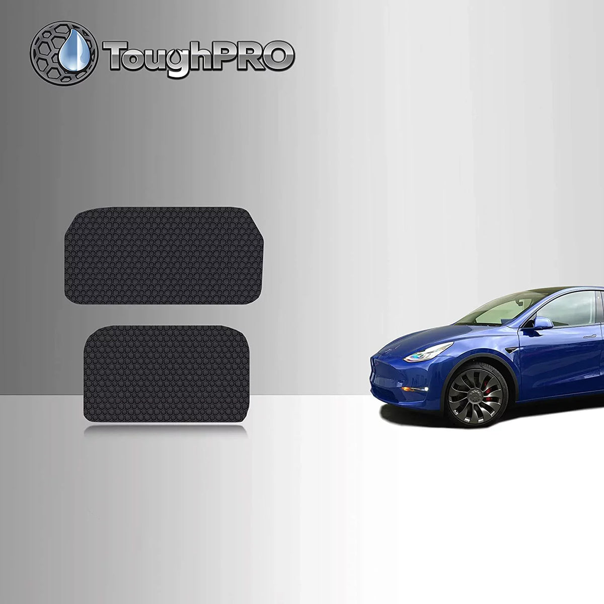 TOUGHPRO Front Trunk Mat Accessories + Storage Mat Accessories Compatible with Tesla Model Y (Back Trunk Mat Not Included) - All Weather - Heavy Duty - 2021