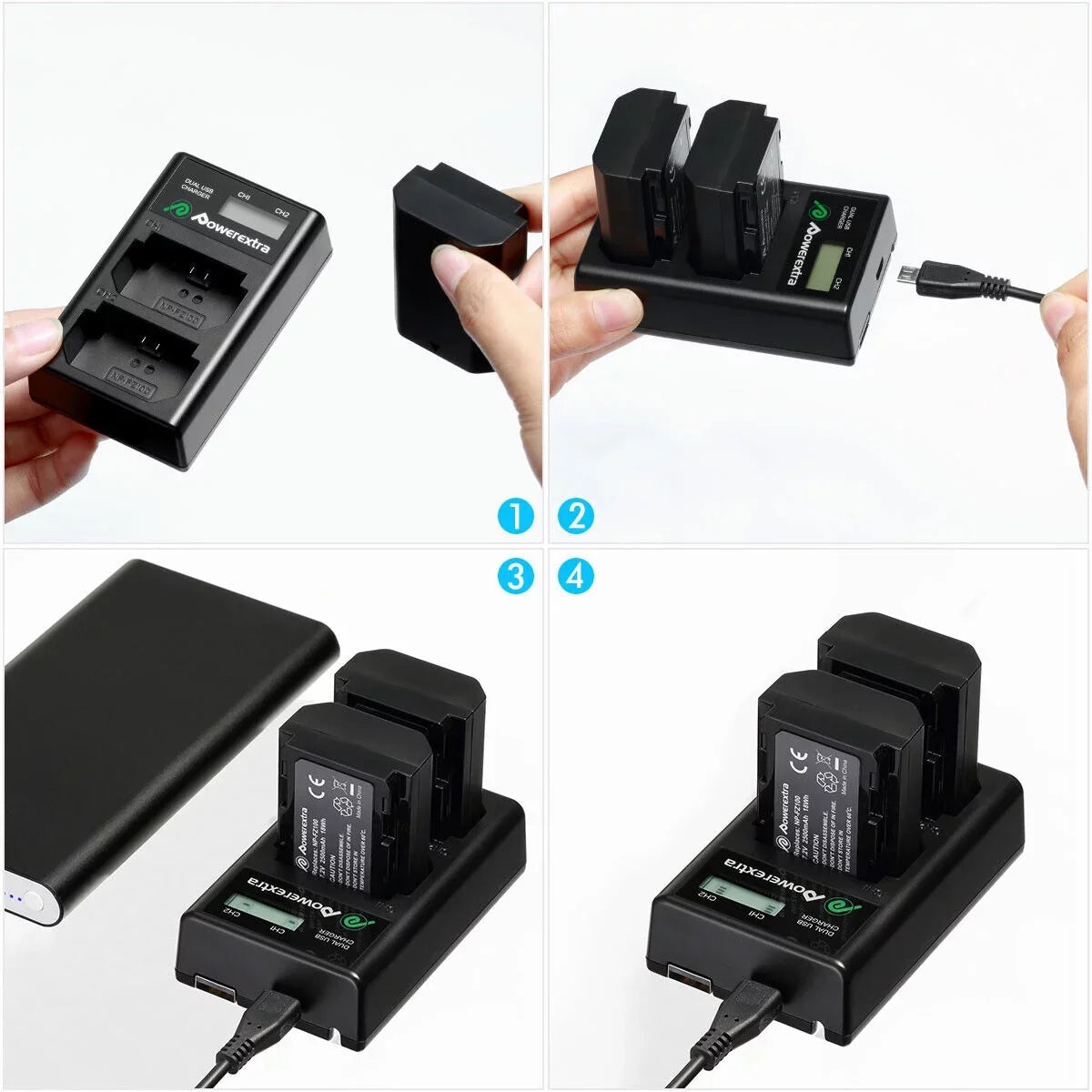 2500mAh Battery for NP-FZ100 for Alpha A9 A7 III A7R III DSLR Camera