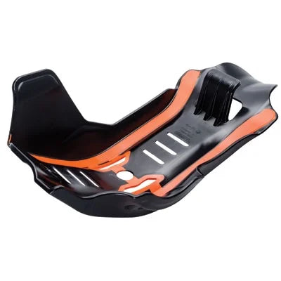 Acerbis Plastic MC Skid Plate with Linkage Guard Black/Orange for Husqvarna FX 450 2017-2018