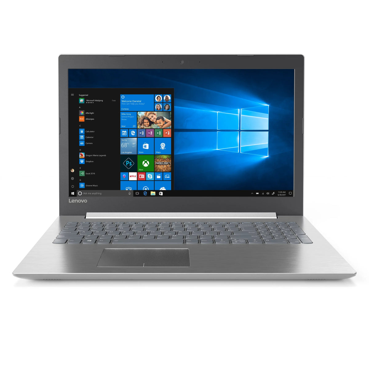 Ideapad 320, 15.6" HD, A12-9720P, 8GB RAM, 1TB HDD, WIN 10, Platinum Grey