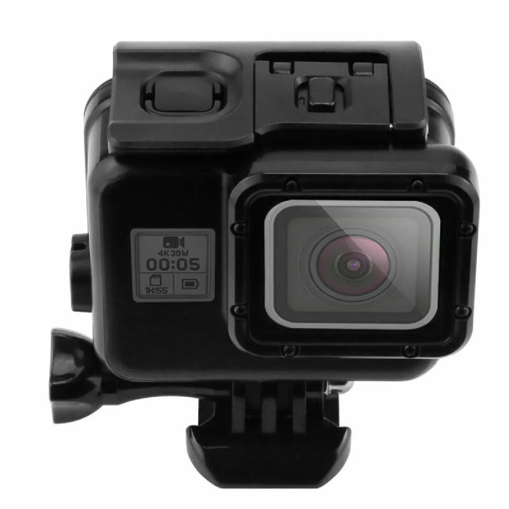 1 Set Fluid 60M Diving Full Body Hoursing Case Touch Display Backdoor For Gopro Hero 5/6/7
