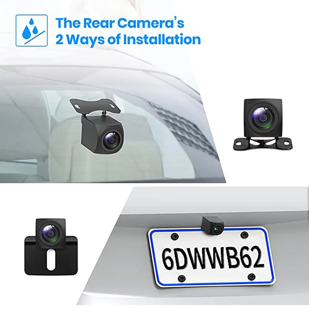 Auto-Vox Rear View Mirror Monitor 9.35'' Touch Monitor 1080P Backup Camera Driving Recorder for Truck
