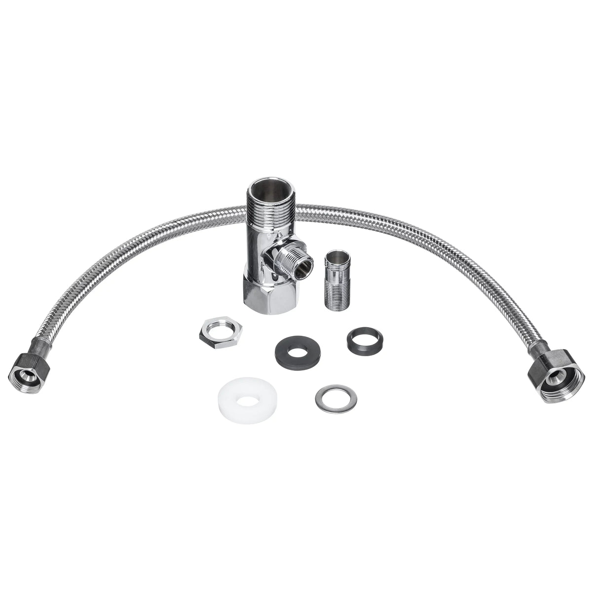 Brondell Side-Mounted All Metal Attachable Bidet with Adjustable Spray Wand, Ambient Temperature in Silver
