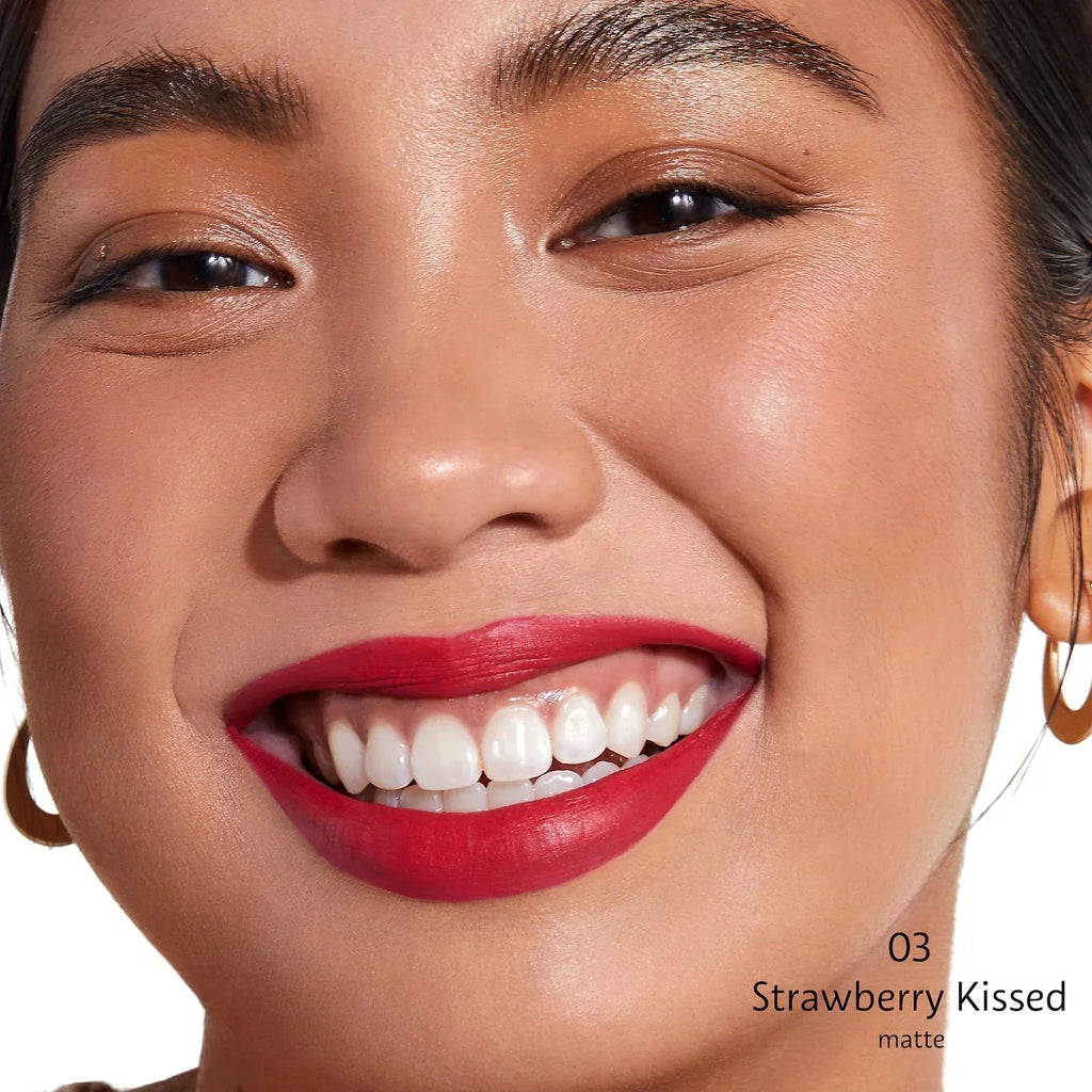 SEPHORA COLLECTION Cream Lip Stain Liquid Lipstick - 03 Strawberry Kissed - matte strawberry - 0.169 oz/5 mL