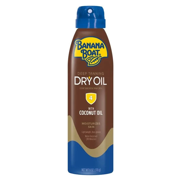 Banana Boat UltraMist Deep Tanning Dry Oil - SPF 4 - 6oz (Pack of 5)