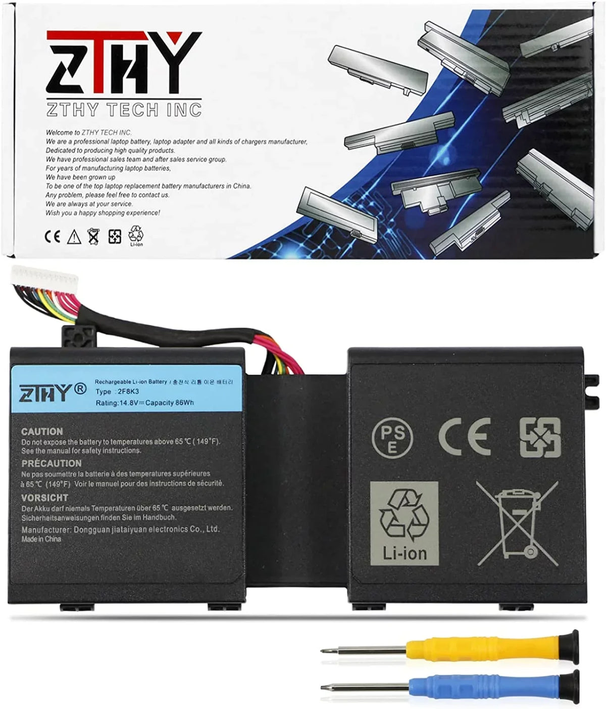 ZTHY 2F8K3 y Replacement for Alienware 17 R1 17X M17X-R5 Alienware 18 R1 18X M18X-R3 Series Gaming Notebook