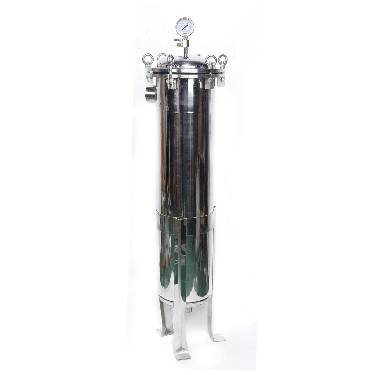 High Pressure Bag Filter Housing 2in NPT In/Out Stainless Steel 150PSI
