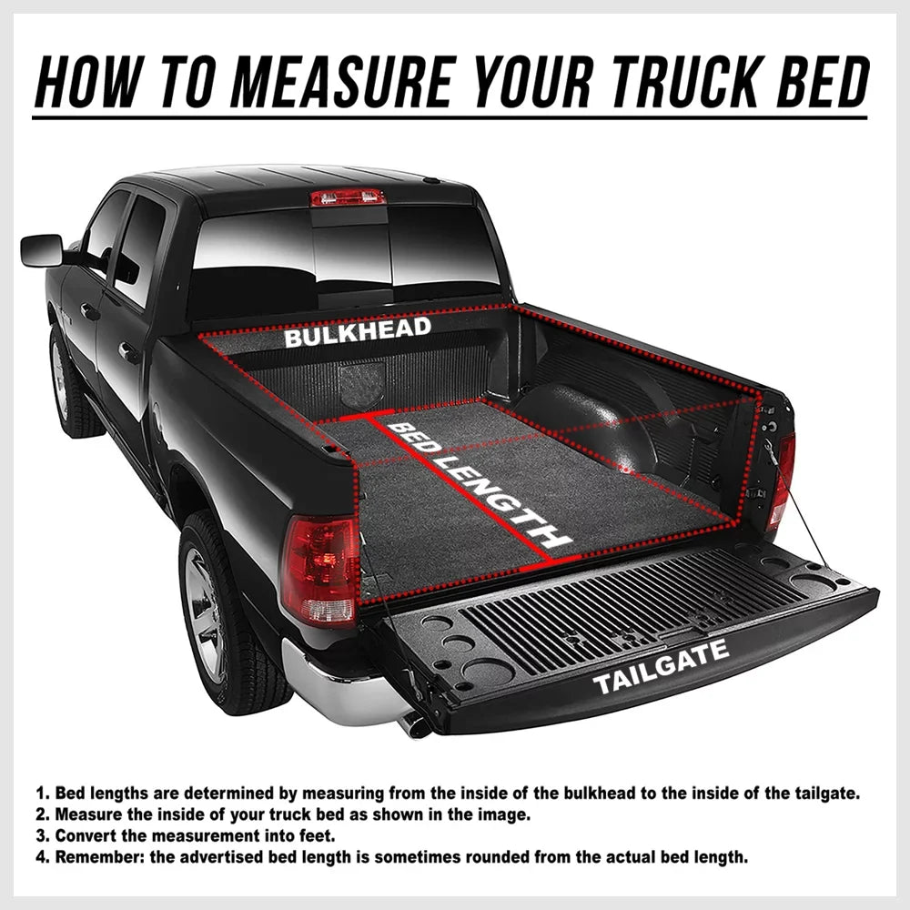 Short Bed Truck Tonneau Cover 5Ft Soft Top Tri-Fold Fleetside for 05-21 Frontier Fits select: 2005-2019 NISSAN FRONTIER