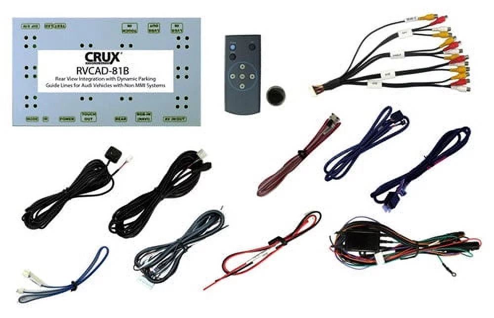 Crux RVCAD-81B Rear-view Integration and Front Camera input for 2008 – 2014 Audi Vehicles w/Concert Radio and No MMi