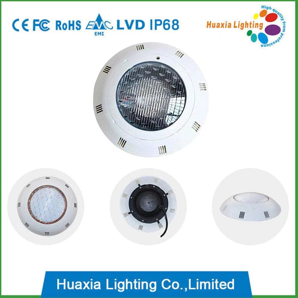 Miumaeov LED Swimming Pool Light, 12V RGB Fluid IP68 Fluid Light Lamp with Remote Control (18W)