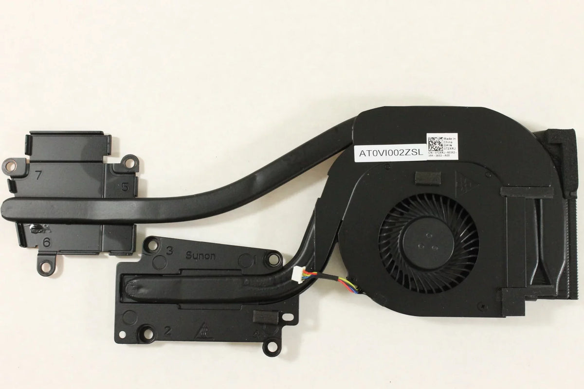 Notebook 72XRJ Heatsink and Fan AT0VI002ZSL Latitude E6540