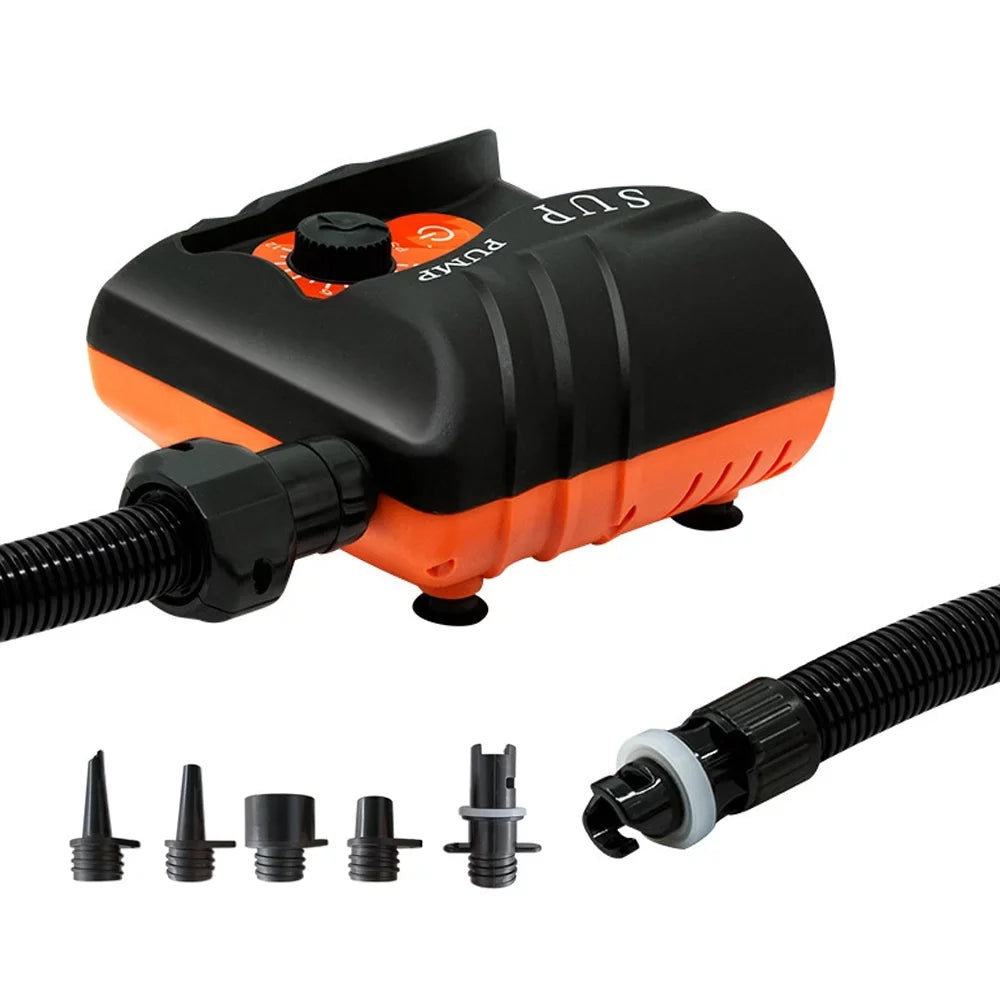 Tomshoo Chipset Electric Air Pump for Paddle Board Inflatable Pool Boat, 16PSI High Pressure Compressor