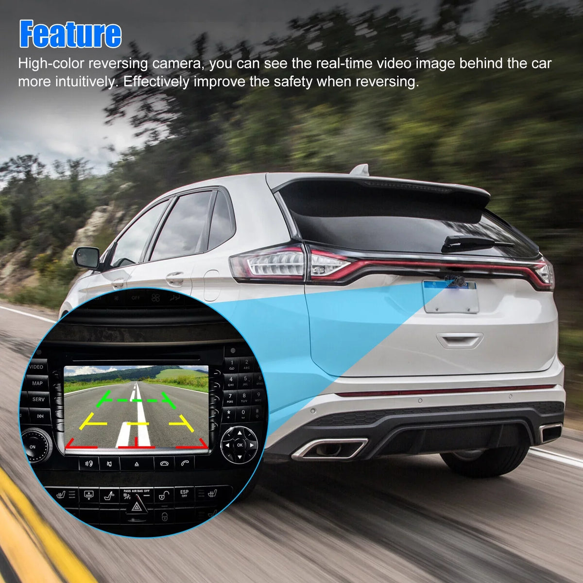 For 2013-2016 Ford Fusion Rear View Backup Parking Assist Camera ES7T19G490AA US