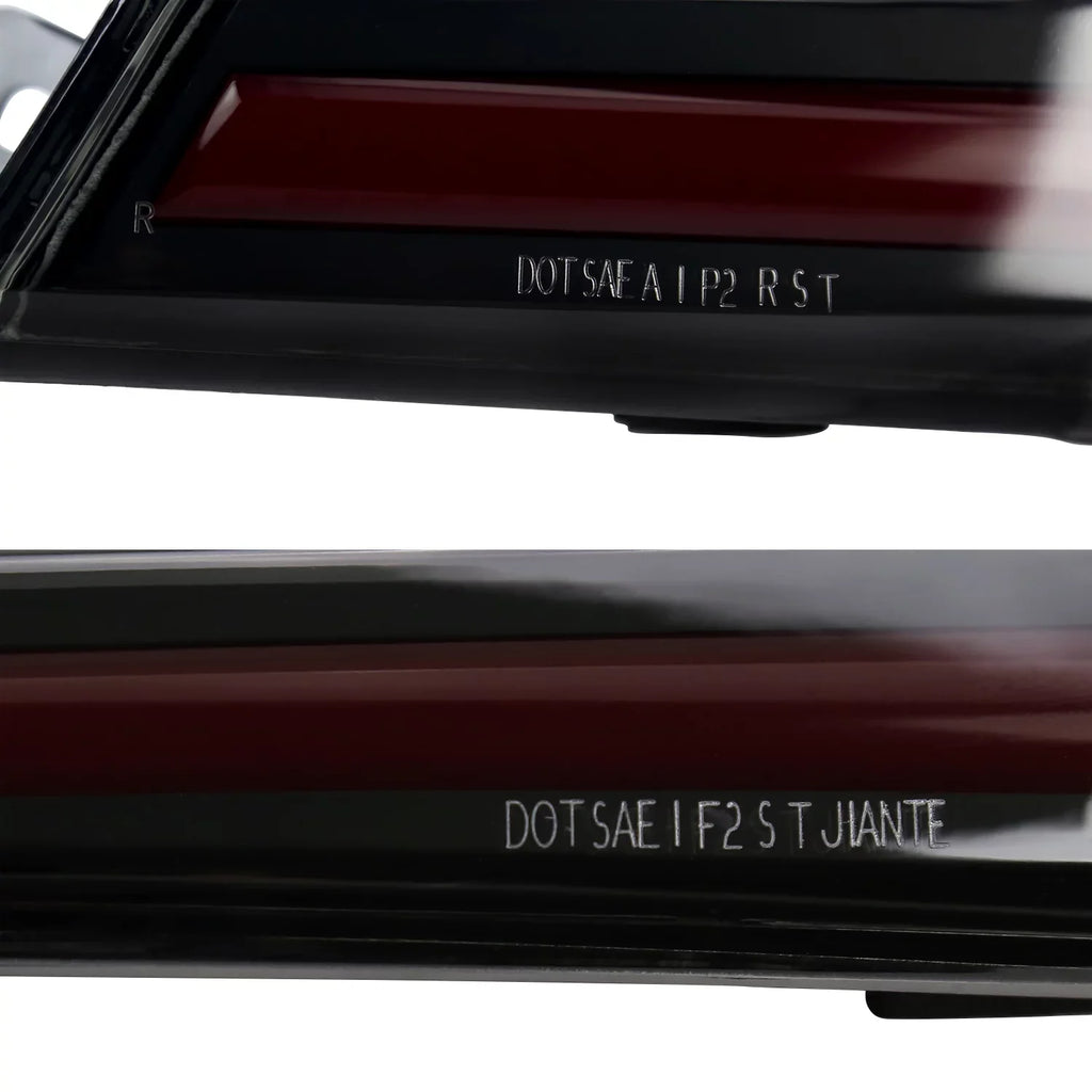 Spec-D Tuning Black Housing Smoke Lens Dynamic LED Sequential Tail Lights with Red Light Bar Compatible with 2018-2022 Honda Accord 4Dr Sedan Left + Right Pair Assembly