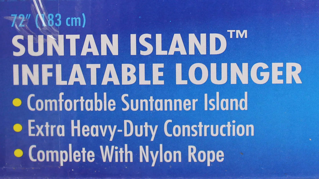 Swimline 9050 72" Swimming Pool Sun Tan Lounger Island Float Inflatables, 6-Pack