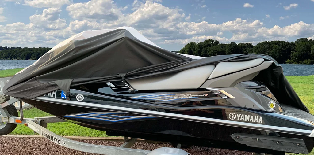 SUPER HEAVY-DUTY PWC 600D JET SKI Cover Compatible for Sea Doo Sea-Doo Bombardier GTX 155 2008-2009 Jet ski PWC Cover