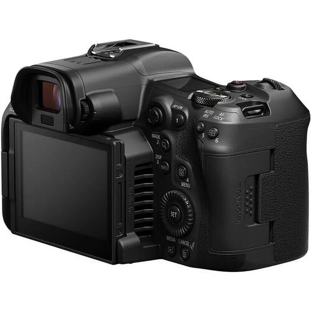 EOS R5 C Mirrorless Cinema Camera (Body Only) and Mount Adapter EF-EOS R Bundle + Deluxe Accessories Like Pro Microphone, High Power LED, 4-Pack Photo Editing Software and More