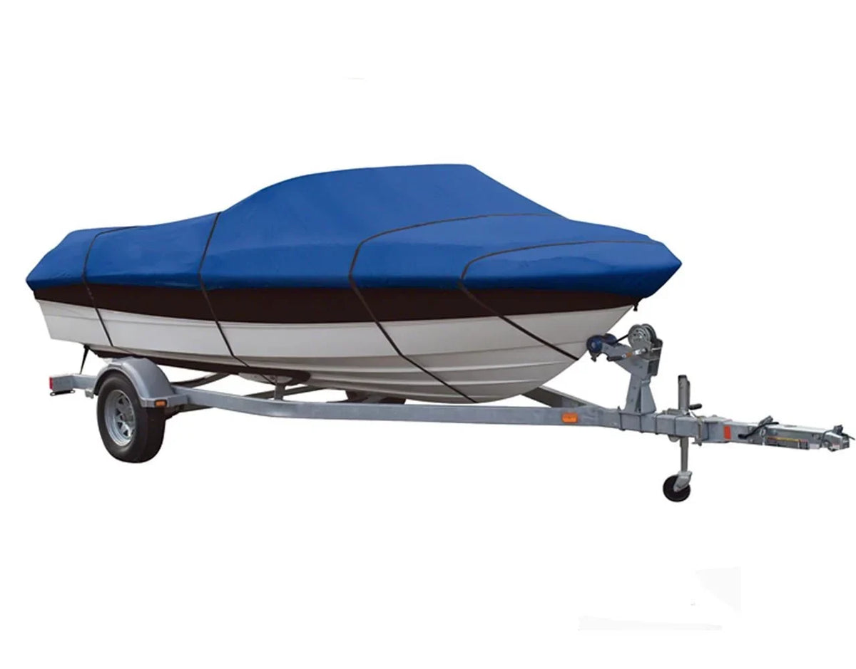 BLUE, GREAT QUALITY BOAT COVER Compatible for NORTH RIVER SEAHAWK 18'6" O/B COVERED AS I/O 2013-2015