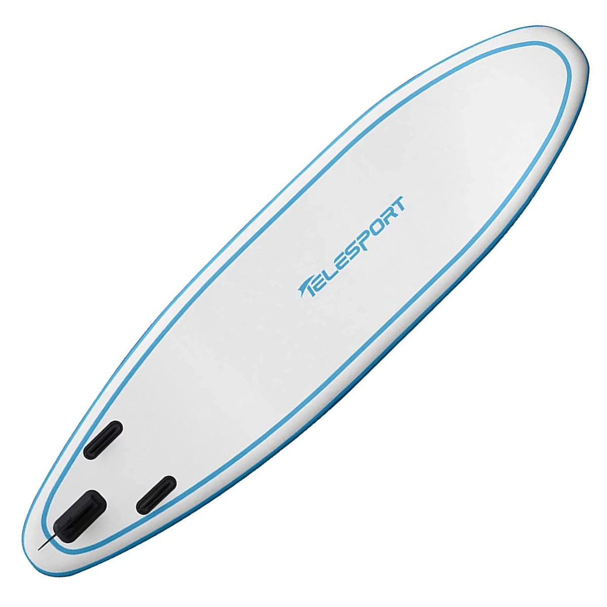 TELESPORT Paddle Boards Blowup SUP Paddleboard w/ Accessories, White & Blue