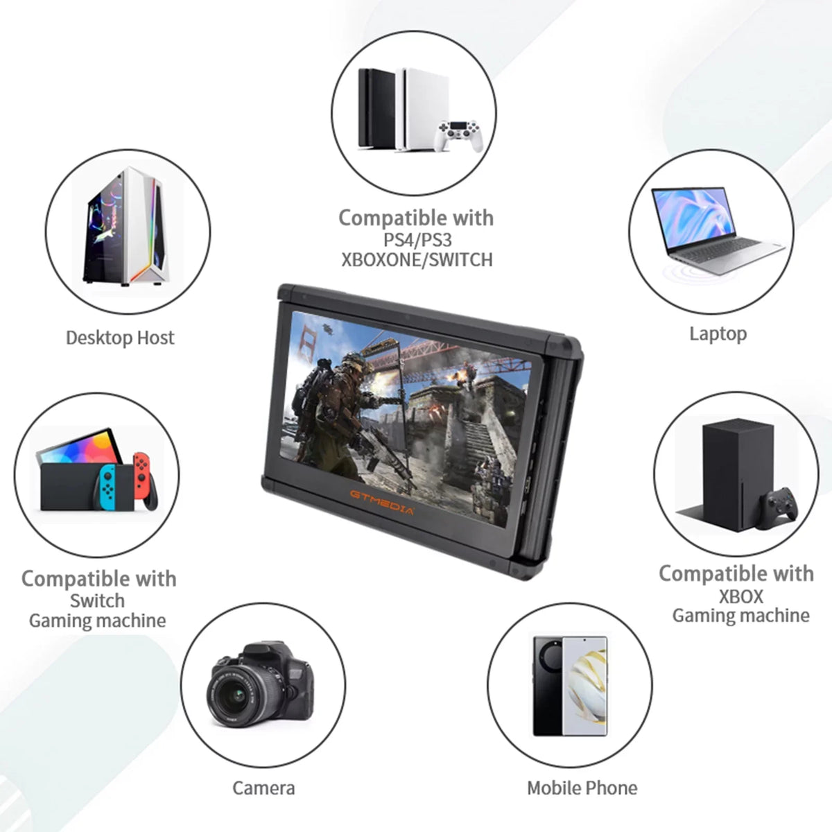 GTMEDIA Mate X 11.6-inch Portable Dual Monitor Monitor for Notebook - Full HD IPS Display, Easy Setup and Versatile Usage