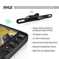 Pyle M-PLCM4375WIR_0 Wireless Rearview Backup Car Camera Monitor System Liquid Black 4.3 Display