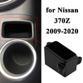 ALLTIMES 370Z Cubby Insert, ABS Glossy Black Phone Holder Cubby, for Nissan 370Z 2009-2020