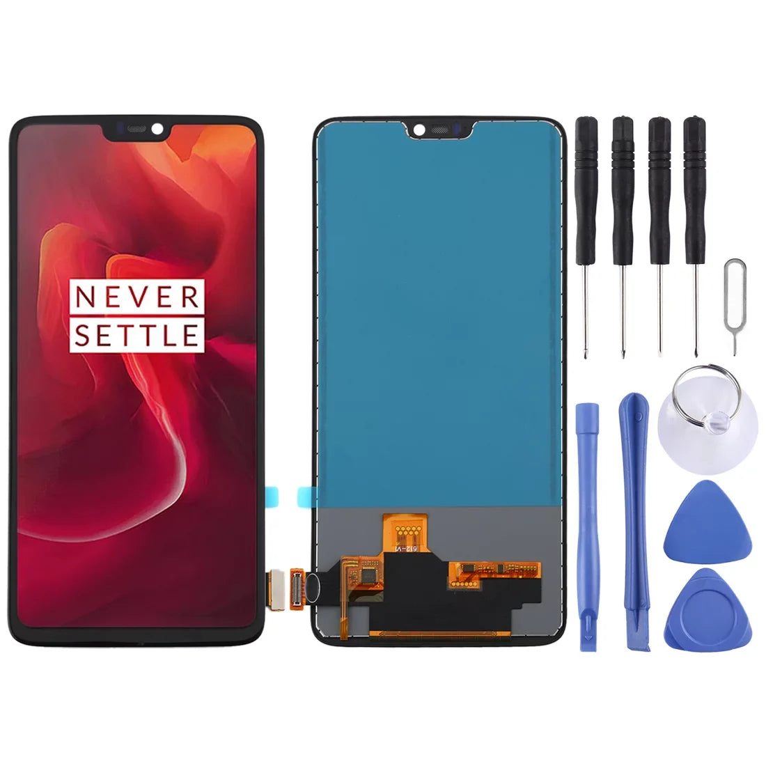 For OnePlus 6 A6000 TFT Material LCD Monitor and Digitizer Full Assembly (Black)