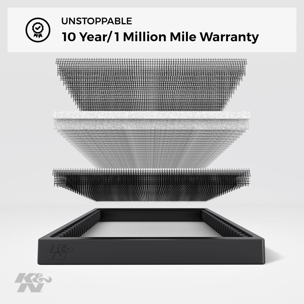 K&N Cabin Air Filter: Washable and Reusable: Designed For Select 2004-2019 Toyota/Subaru/Suzuki/Scion Vehicle Models, VF1013