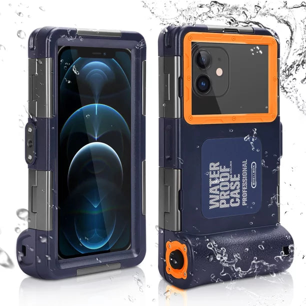 UrbanX Professional [15m/50ft] Swimming Diving Surfing Snorkeling Photo Video Fluid Protective Case Liquid Housing for Infinix Hot 10 Lite And all Phones Up to 6.9 Inch LCD with Lanyard