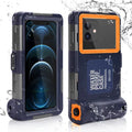 UrbanX Professional [15m/50ft] Swimming Diving Surfing Snorkeling Photo Video Fluid Protective Case Liquid Housing for Infinix Hot 10 Lite And all Phones Up to 6.9 Inch LCD with Lanyard