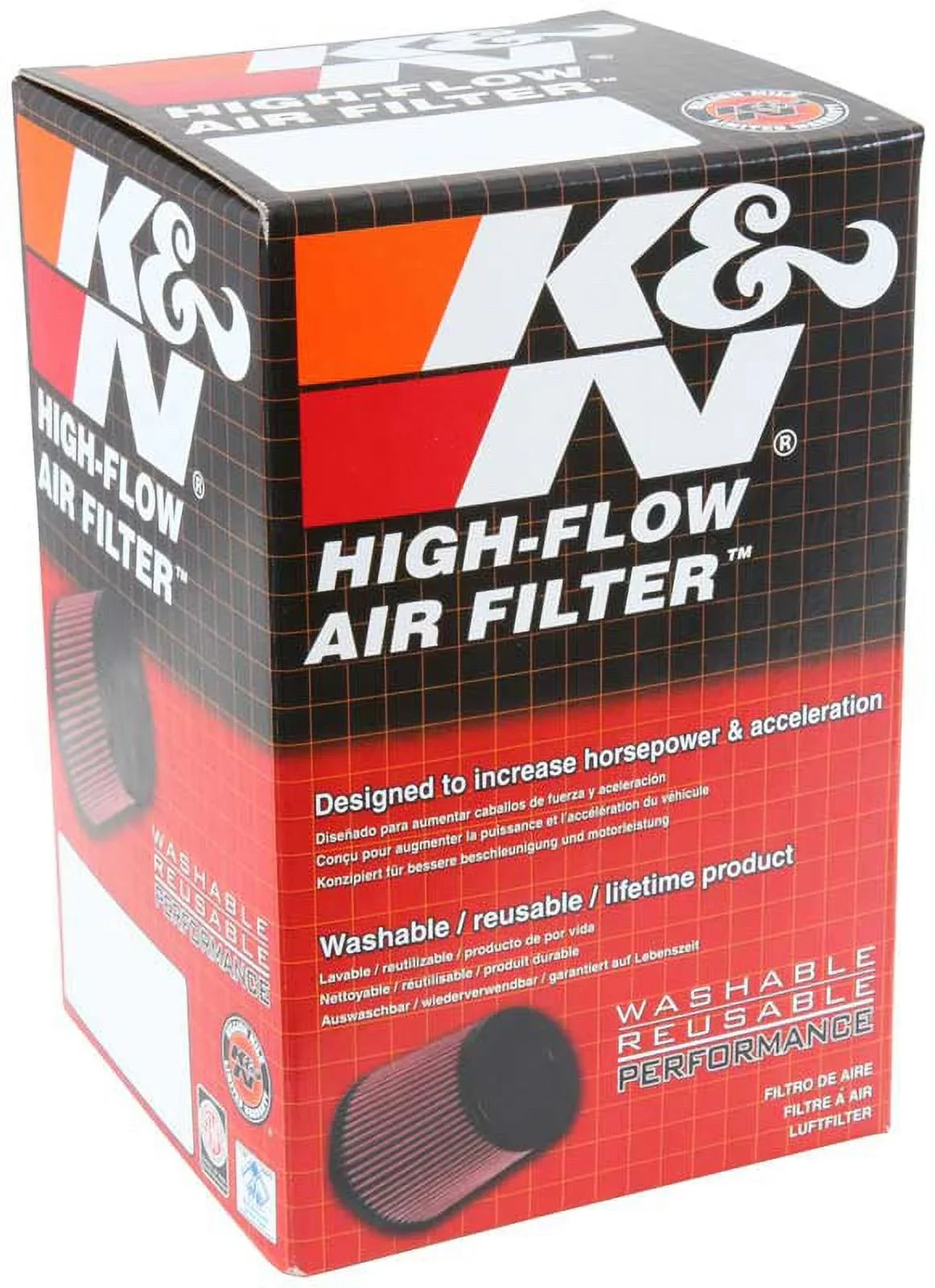 K&N Engine Air Filter: High Capability Premium, Washable, Industrial Replacement Filter, Heavy Duty: E-3341