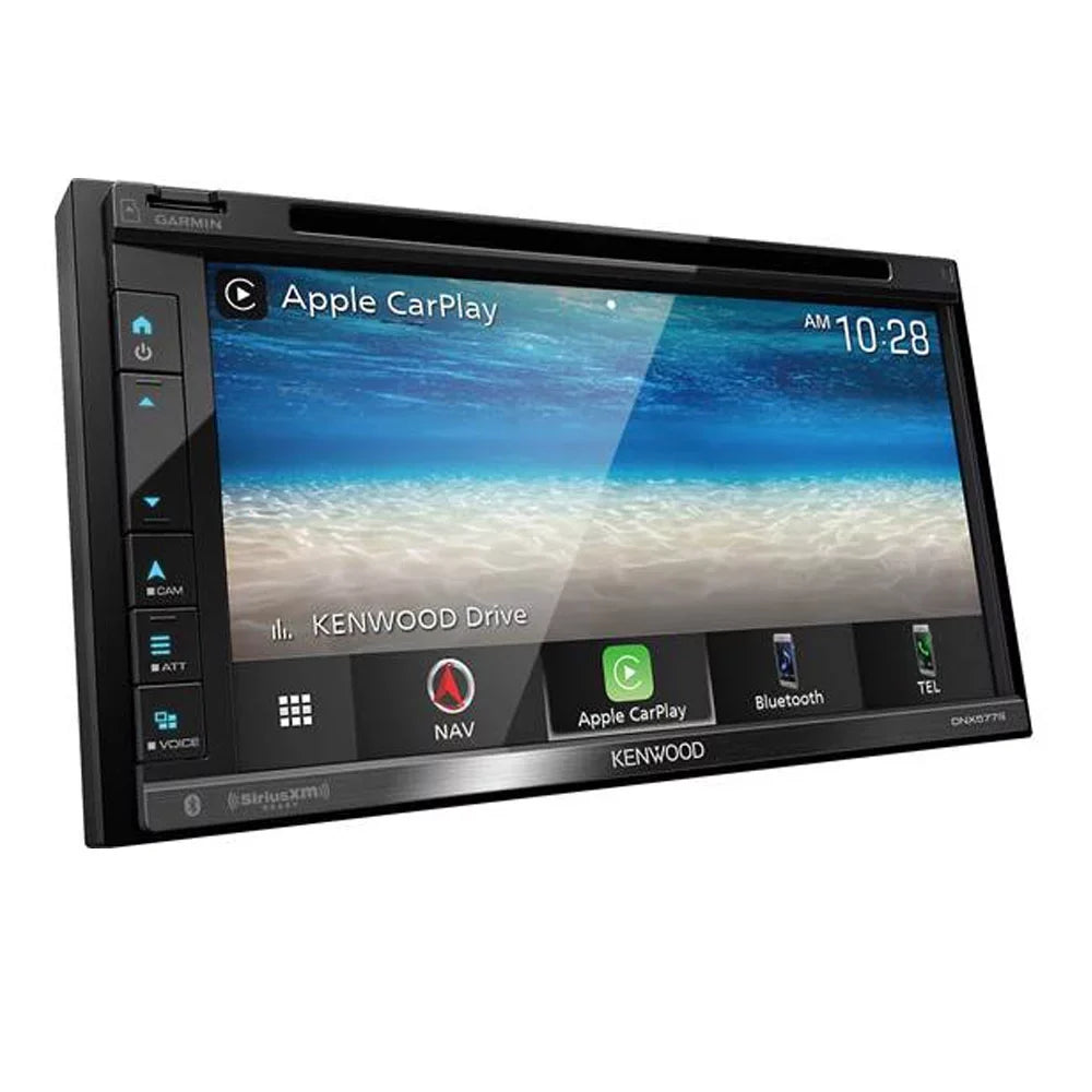 Restored Kenwood DNX577S 6.8-inch Double-Din in-Dash Navigation DVD Receiver with Bluetooth, Wi-fi, Android Auto, Carplay, and SiriusXM Ready (Refurbished)