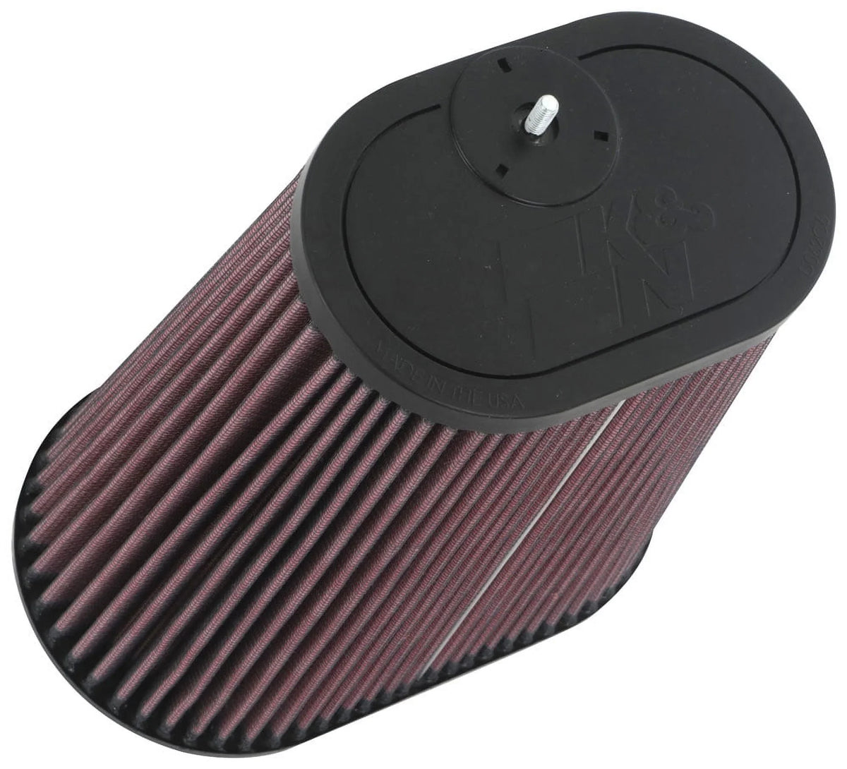 K&N Universal Clamp-On Air Filter: High Efficiency Premium, Washable, Replacement Filter: Flange Diameter: 3.125 In, Filter Height: 9 In, Flange Length: 0.625 In, Shape: Tapered Oval, RU-1012