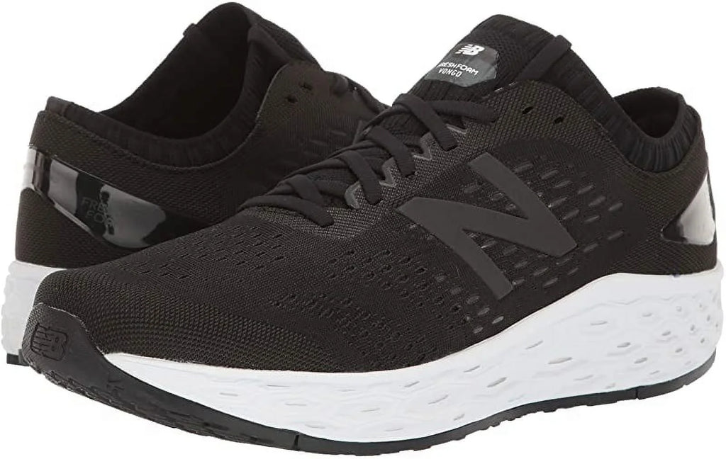 New Balance Men's Vongo V4 Running Shoe, Black/Black Metallic, 8.5 D(M) US
