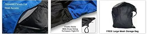Weatherproof Jet Ski Covers for Yamaha Wave Runner FZR 2009-2016 - Blue/Black Color - All Weather - Trailerable - Protects from Rain, Sun, UV Rays, and More! Includes Trailer Straps and Storage Bag
