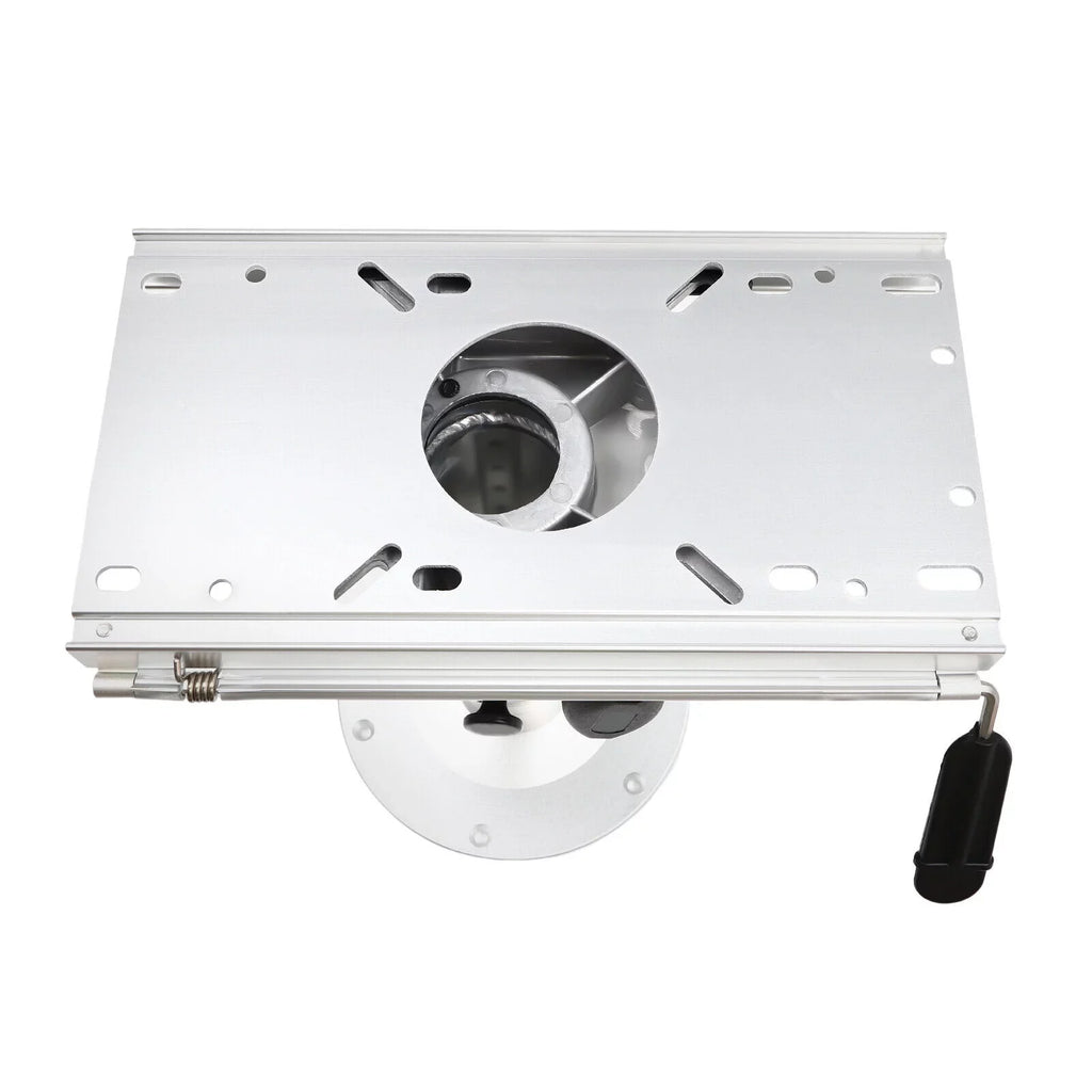 Aluminum Alloy Adjustable Height Boat Seat Pedestal with Slide Boat Chair Base